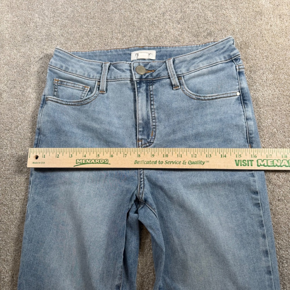 Everflex Slim Bootcut Jeans Women 8 (FITS 28x30) Blue High Rise Stretch READ - Picture 12 of 13